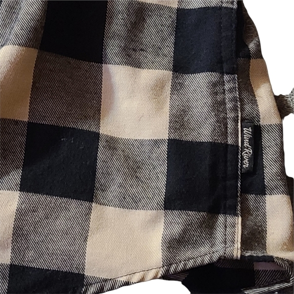 Wind River SMALL plaid checkered long-sleeve Button-down shirt westerncore - Picture 6 of 16
